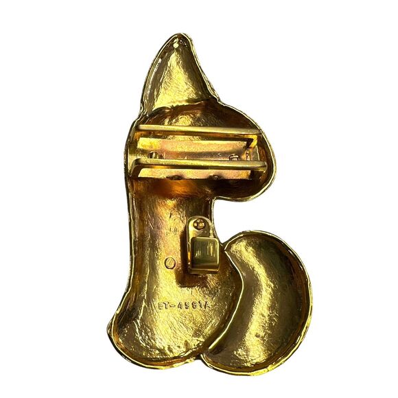 Vintage Tracy Maxwell Gold Tone Abstract Belt Buckle With 2 Interchangeable Belt - Picture 7 of 7